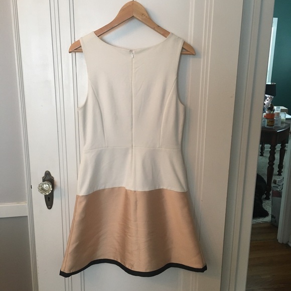 Maeve Sheath Color Block Crepe Dress Size 8 - Picture 3 of 9